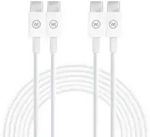 Wicked Chili 2er Set USB C auf USB-C Ladekabel 1m, 3A, 20V, 60W Fast Charge...
