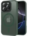 H&uuml;lle iPhone 16 Pro Kameraschutz MagSafe iPhone 16 Pro Dunkel Gr&uuml;n
