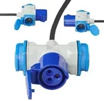 Camping 150cm CEE Adapterkabel Schuko Stecker 230V Steckdose 2,5mm2 Wohnmobile