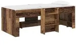 vidaXL Hochbett f&uuml;r Kinder 2 pcs Altholz 98,5 x 200 cm Holzwerkstoff