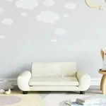 vidaXL Kindersofa Creme 70x45x33 cm Samt