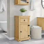 vidaXL Badschrank Corona 45x33x80 cm Massivholz Kiefer