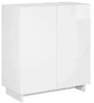 vidaXL Sideboard Hochglanz Wei&szlig; 67 x 34,5 x 75 cm Holzwerkstoff