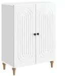 vidaXL Sideboard Hochglanz Wei&szlig; 66 x 34,5 x 90 cm Holzwerkstoff