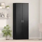 vidaXL Highboard Schwarz-Eiche 70x35x180 cm Holzwerkstoff