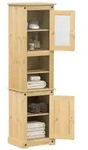 vidaXL Badschrank Corona 50x40x185 cm Massivholz Kiefer