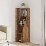 vidaXL Eckschrank Altholz 32x32x102cm Holzwerkstoff