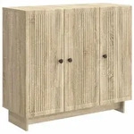 vidaXL Sideboard Sonoma-Eiche 89 x 34,5 x 80 cm Holzwerkstoff