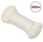 vidaXL Arbeitsseil Wei&szlig; 6 mm 500 m Polypropylen