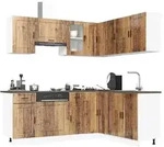 vidaXL 11-tlg. K&uuml;chenschrank-Set Porto Altholz-Optik Holzwerkstoff
