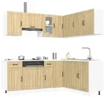 vidaXL 11-tlg. K&uuml;chenschrank-Set Lucca Sonoma-Eiche Holzwerkstoff