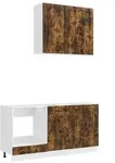 vidaXL K&uuml;cheneinheit KALMAR 5 pcs Ger&auml;ucherte Eiche Holzwerkstoff
