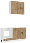 vidaXL K&uuml;cheneinheit KALMAR 5 pcs Artisan-Eiche Holzwerkstoff