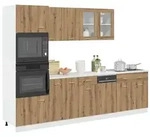 vidaXL 7-tlg. K&uuml;chenschrank-Set Lyon Artisan-Eiche Holzwerkstoff