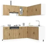 vidaXL 11-tlg. K&uuml;chenschrank-Set Lucca Artisan-Eiche Holzwerkstoff