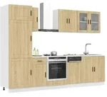 vidaXL 8-tlg. K&uuml;chenschrank-Set Porto Sonoma-Eiche Holzwerkstoff