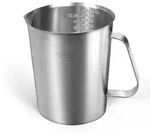 Newness Edelstahl-Messbecher mit Griff, 1500 ml (48 oz, 6 Cups) 1500 ML (48 OZ,...