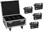 EUROLITE Set 4x AKKU MBT-3 Spot MK2 + Flightcase mit Rollen und Ladefunktion