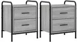 vidaXL Nachttisch 2 stk. Sonoma-Grau 40 x 30 x 50 cm Holzwerkstoff