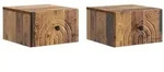 vidaXL Wandmontierter Nachttisch 2 pcs Altholz 33 x 34,5 x 20 cm