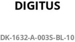 DIGITUS CAT 6A F-FTP Slim Patchkabel, 0,3m, Schwarz, 10 St&uuml;ck