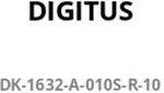DIGITUS CAT 6A F-FTP Slim Patchkabel, 1 m, Rot, 10 St&uuml;ck