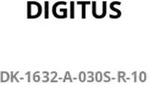 DIGITUS CAT 6A F-FTP Slim Patchkabel, 3 m, Rot, 10 St&uuml;ck