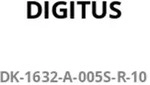 DIGITUS CAT 6A F-FTP Slim Patchkabel, 0,5m, Rot, 10 St&uuml;ck