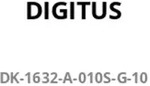 DIGITUS CAT 6A F-FTP Slim Patchkabel, 1 m, Gr&uuml;n, 10 St&uuml;ck