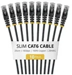 StarTech.com Startech - Patch-Kabel - RJ-45 (M) zu RJ-45 (M)25 cm - 3.6 mm - UTP