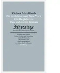 Kleines Adressbuch f&uuml;r Jerichow und New York
