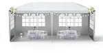 FIVMEN Pavillon 3x6m Partyzelt mit Seitenteilen und Fenstern Gartenpavillon...