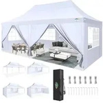 COBIZI Pavillon 3x6m Faltpavillon Wasserdicht Stabil Winterfest Partyzelt...