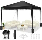 COBIZI Faltpavillon 3x3 Wasserdicht Stabil Winterfest, Outdoor Faltbarer Zelt