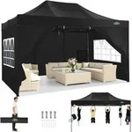 COBIZI Faltpavillon Pavillon 3x4.5 Wasserdicht Stabil, Outdoor Faltbar Garten