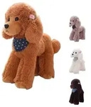 Kuscheltier Hund, Pudel Kuscheltier, Realistischer Hund Stofftier, Hunde...