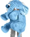 XXL Elefant Kuscheltier 60cm, Weiches Elefant Spielzeug & Pl&uuml;schtier, Gro&szlig;es