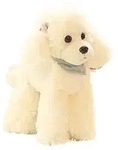 Realistischer Hund, Stofftier, Spielzeug, Bezaubernd,Hund Kuscheltier Mit Schal