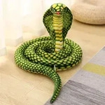 Schlange Kuscheltier, Python Pl&uuml;sch Spielzeug, Realistische Kobra Pl&uuml;schtier,