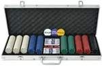 vidaXL Poker Set mit 500 Chips Aluminium