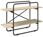 vidaXL B&uuml;cherregal 2 Ebenen 100 x 35 x 70 cm PB Sonoma-Eiche