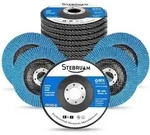 F&auml;cherscheiben 115 mm K&ouml;rnung 40 12er Blau115 MM 12 PCS 40er K&ouml;rn