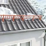 vidaXL Schneew&auml;chter Unterst&uuml;tzung 2 pcs Rot 29,5 x 3 x 34,5 cm Stahl