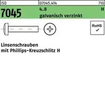 Flachkopfschraube ISO 7045 PH M6x16-H 4.8 galv.verz. 200St.