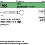 Sechskantschraube DIN 933 VG M30x 200 10.9 galv.verz. 1 St&uuml;ck