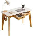 Kleiner Computertisch Holz Schreibtisch Schublade H&auml;ngestange
