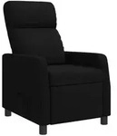vidaXL Liegesessel Schwarz Stoff