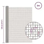 vidaXL Mesh Bildschirm 120 x 200 cm 8 Mesh Edelstahl 201 Silber