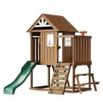 VEVOR Holzspielhaus Kinderspielhaus, Gartenhaus f&uuml;r Kinder ab 2 Jahren,