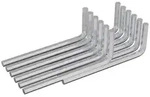 vidaXL Inbusschl&uuml;ssel 2118 pcs Silber 22 x 66 mm Stahl